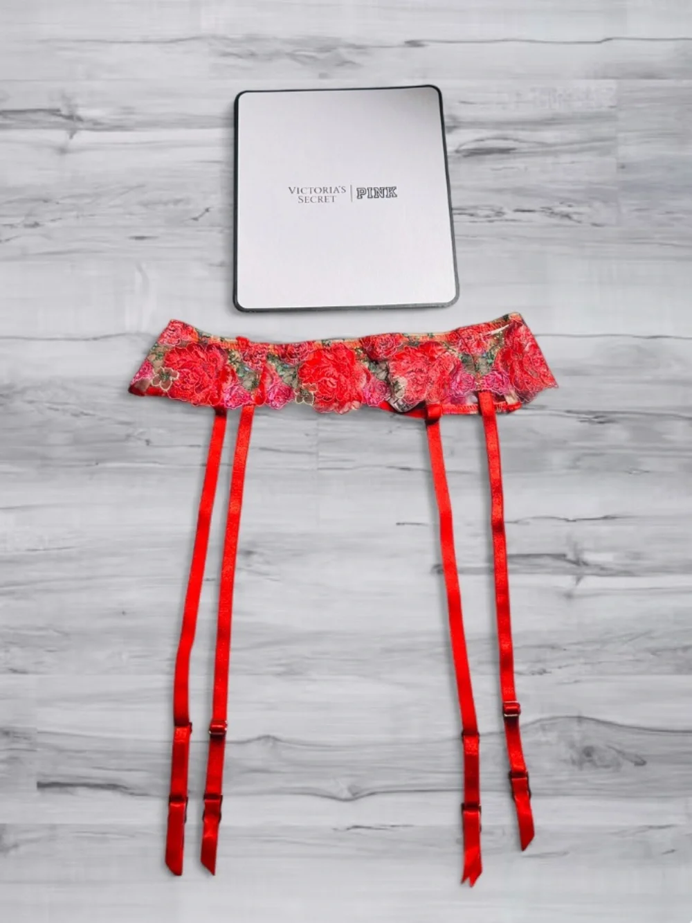 💐 Floral Garter Belt Dream Angels Victoria Secret XS/S NWT